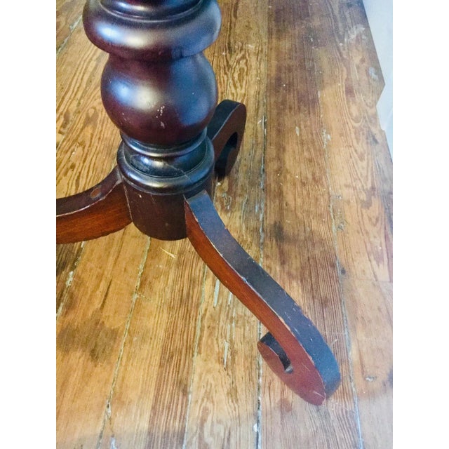 Early 19th Century 19th Century Early American Mahogany Side Table For Sale - Image 5 of 7