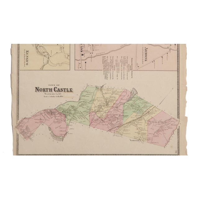Antique Map of Armonk and North Castle Ny Chairish