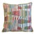 Custom-tailored pillow by Mike Seratt of The Prized Pig, in a designer contemporary geometric wave modern woven cotton-...