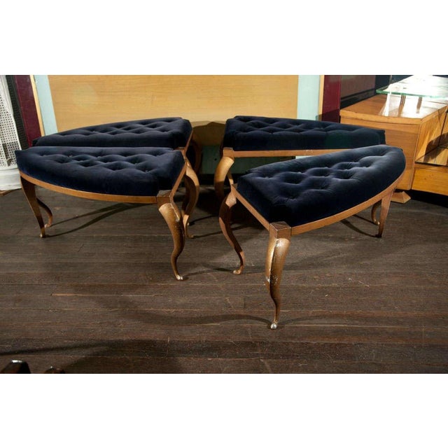 Baroque 1960s French Triangular Pouf For Sale - Image 3 of 6