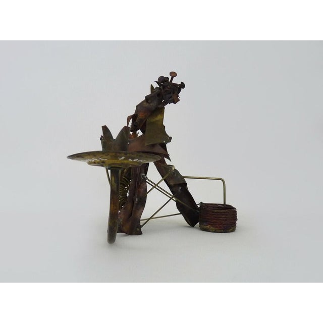 Brutalist Sculpture Candlestick by Philippe Roussel, 2001 For Sale - Image 4 of 11