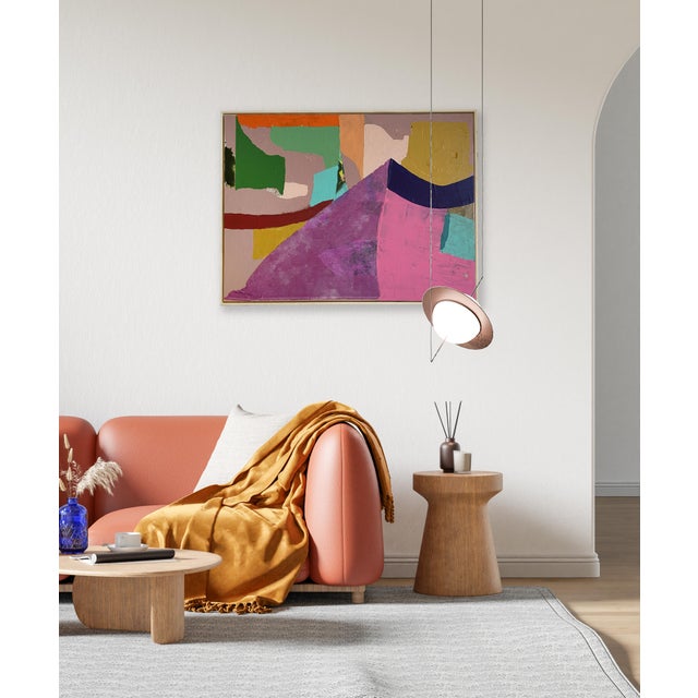 Sculpture Materials "Swing Set" 2024 Framed Mixed Media Painting by Jessalin Beutler For Sale - Image 7 of 7