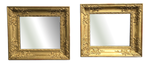 Antique Victorian Gilt Wall Mirrors, 1850, Set of 2