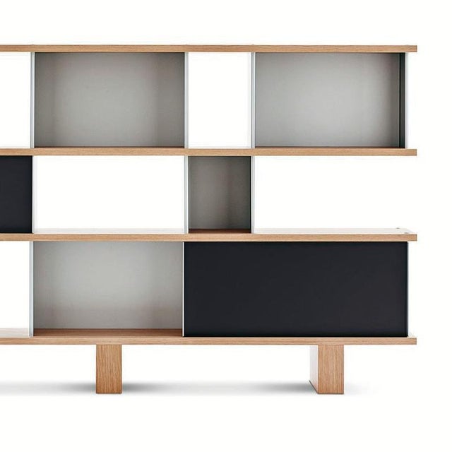 Cassina Nuage Shelving Unit in Wood and Aluminium by Charlotte Perriand for Cassina For Sale - Image 4 of 11