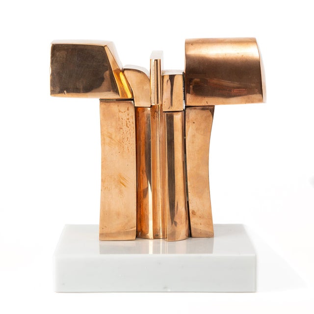 1970s José Luis Sanchez, Abstract Sculpture, 1970s, Bronze and Plastic For Sale - Image 5 of 5
