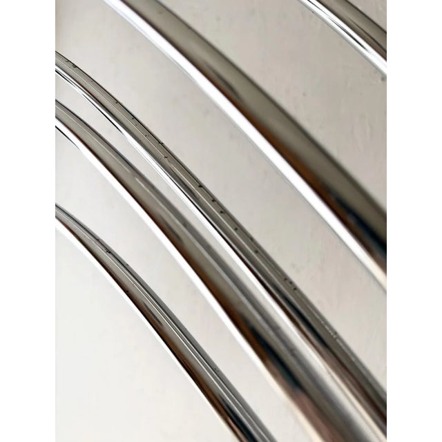 Gray Vintage 5-Arm Arc Lamp in Chrome and Marble, 1970s For Sale - Image 8 of 13