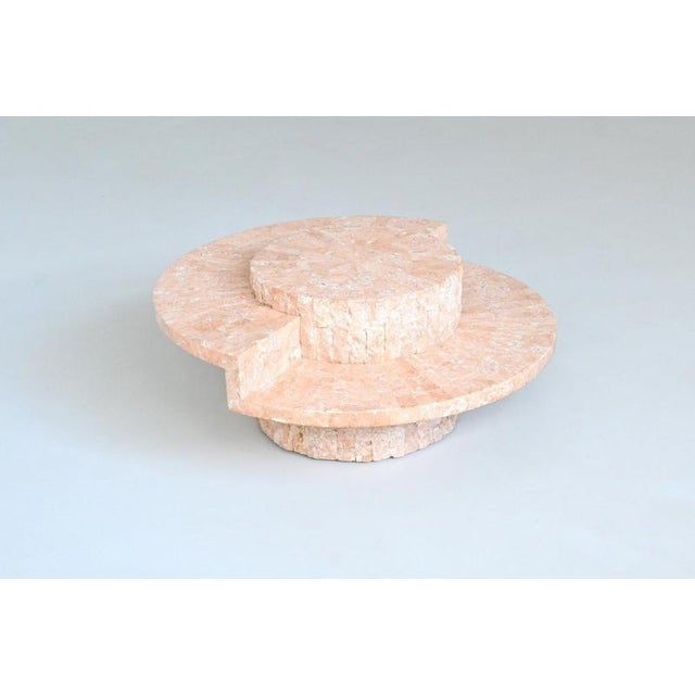 Round Sculptural Mactan Stone Coffee Table, Belgium, 1970s For Sale - Image 13 of 18