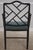 Pair of Ebonized Chinese Chippendale Faux Bamboo Dining Arm Chairs For Sale - Image 4 of 18