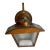 Copper and Frosted Reeded Glass Wall Sconce, Circa 1920 For Sale