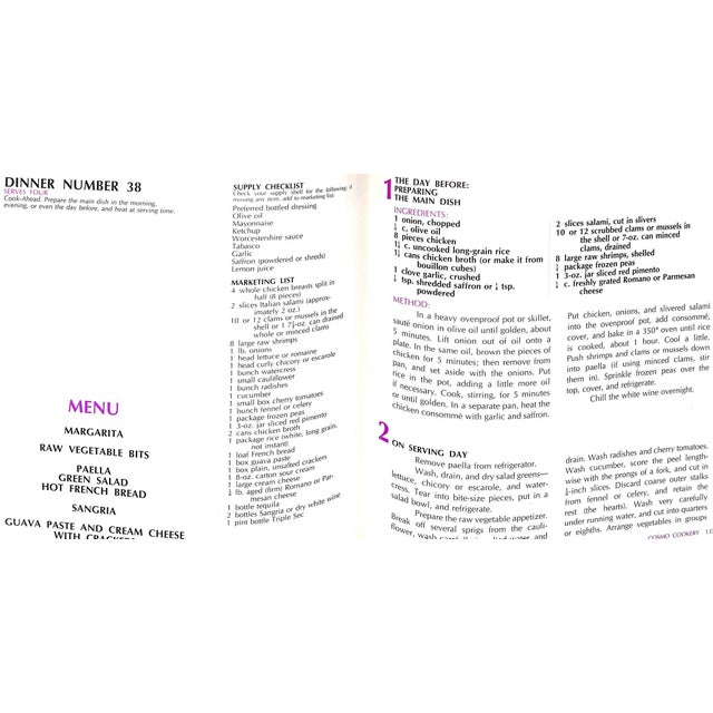 "Cosmo Cookery: Gourmet Meals From the First Drink to the Last Kiss" 1971 Brown, Helen Gurley For Sale - Image 9 of 10