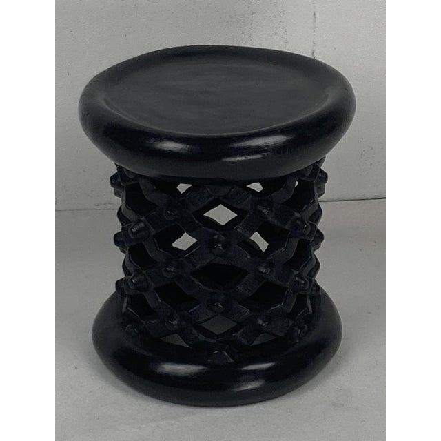African Ebonised Bamileke Low Stool, Cameroon, 1970s For Sale - Image 10 of 16