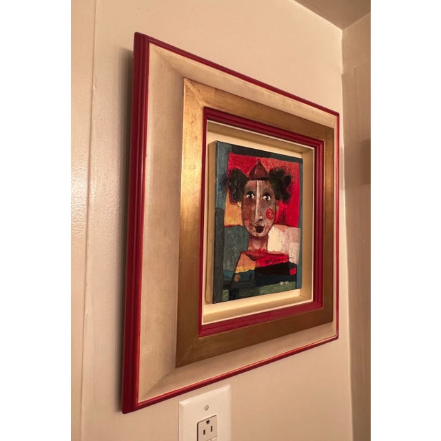 2000 - 2009 Yoel Bennarouche Original Painting ‘Le Regard De L’enfant’ (The Gaze of a Child) For Sale - Image 5 of 8