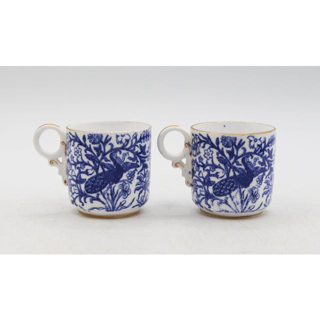 Circa 1878-1890 Pair of Demitasse Cups and Saucers by Royal Crown Derby For Sale In Raleigh - Image 6 of 9