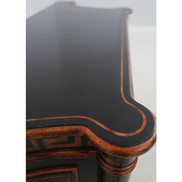 Wood Ardley Hall Ebony & Gold Grill Front Console Cabinet For Sale - Image 7 of 18
