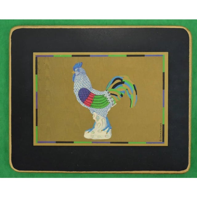 Boho Chic 1970s Vintage Boxed English 'Bird' Coasters - Set of 4 For Sale - Image 3 of 7