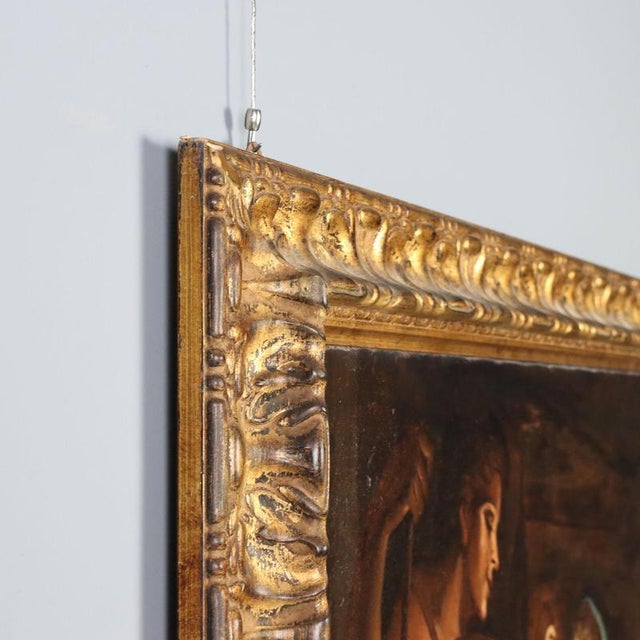 Italian School, Nativity, 18th Century, Oil on Canvas For Sale - Image 11 of 13