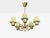 Danish Modern, Chandelier, Patinated Brass, Denmark, 1950s For Sale - Image 4 of 13