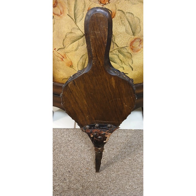 Burnt Umber Vintage Wooden Bellows With Iron Tip For Sale - Image 8 of 12