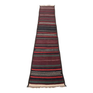 Afghan Handwoven Maldari Kilim Runner Rug For Sale