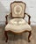 Vintage French Louis XV Regency Style Carved Needlepoint Upholstered Armchair For Sale In Kansas City - Image 6 of 12