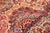 Shabby Chic Tabriz Red/Green Wool Rug - 9'6'' X 13'3'' For Sale In New York - Image 6 of 10