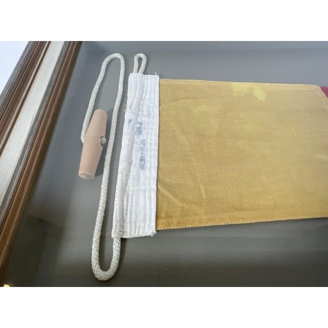 Nautical Signal Flag in Shadowbox Frame For Sale In Boston - Image 6 of 7