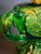 Emerald Vintage Hollywood Regency l.e. Smith Emerald Green Moon & Star Glass Finger Oil Lamp Brass Burner Chimney For Sale - Image 8 of 18