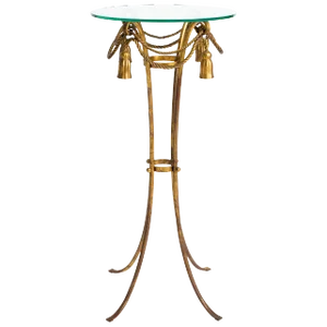 Italian Gilt Metal Tassel Pedestal / Fern Stand