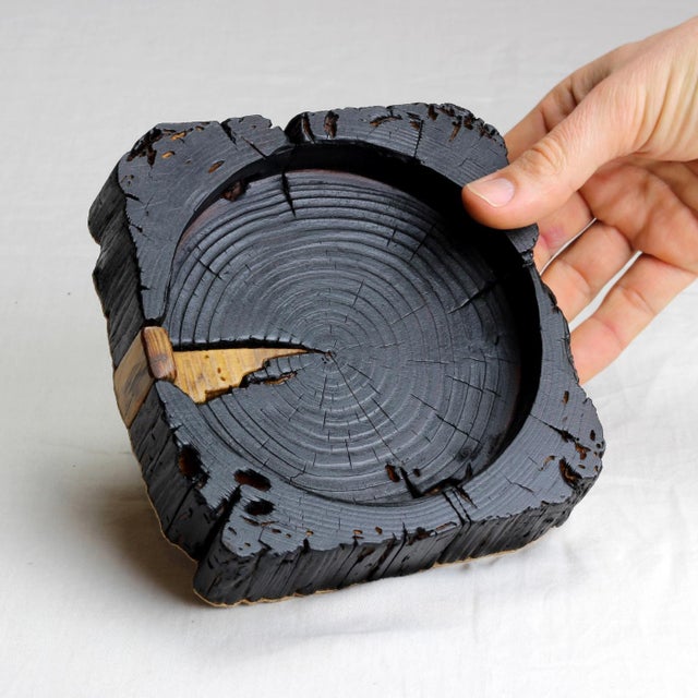 Bruciata Tray - Wabi-Sabi Yakisugi Charred Wood Tray by Gabor Gobi For Sale - Image 9 of 9