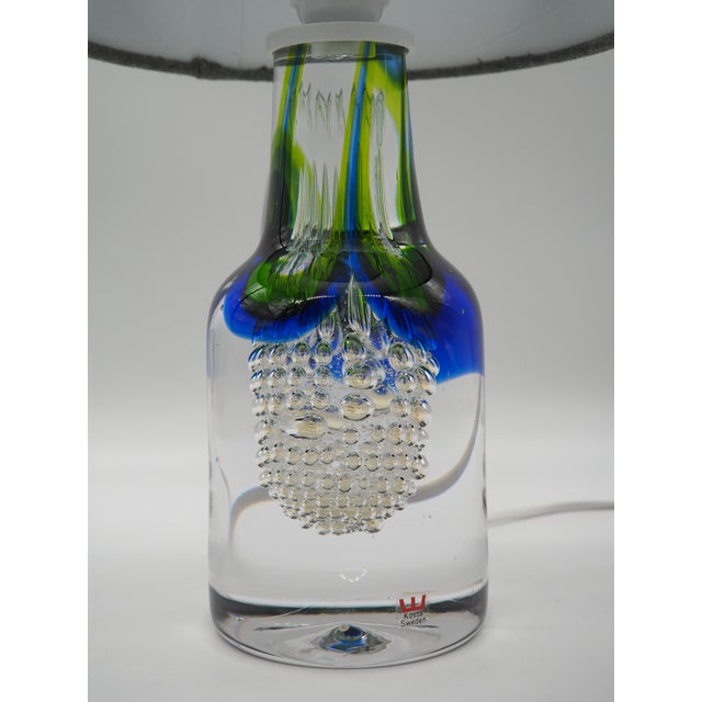 Mid-Century Modern Vintage Rustic Handblown Glass Lamp by Göran Wärff for Kosta Boda, 1970s For Sale - Image 3 of 17