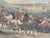Mid 19th Century Antique Hand-Colored Fox Hunting Engraving “The Meet at Melton” After F. Grant For Sale - Image 5 of 11