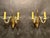 Hollywood Regency Early 20th Century Murano-Style Glass and Brass Two-Light Wall Sconces - a Pair For Sale - Image 3 of 5