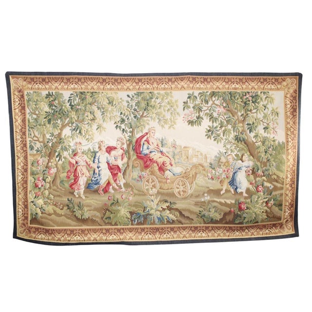 French French Allegorical Tapestry For Sale - Image 3 of 6