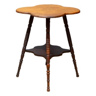 Antique Victorian Clover Top Parlor Table c.1890 For Sale