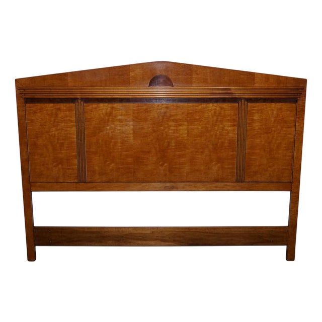 Biedemeier Style Queen Size White Genesis Headboard from American Hickory For Sale