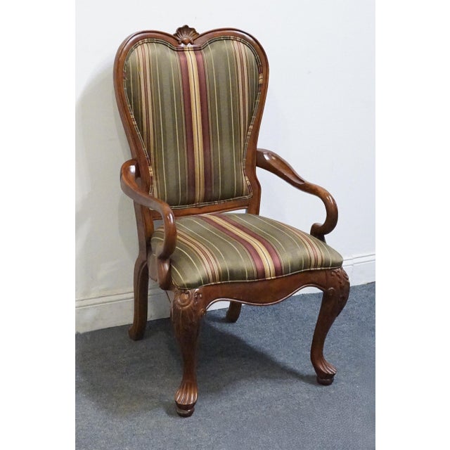 Thomasville Thomasville Furniture Kent Park Collection Solid Mahogany Traditional Style Dining Arm Chair 38921 For Sale - Image 4 of 10