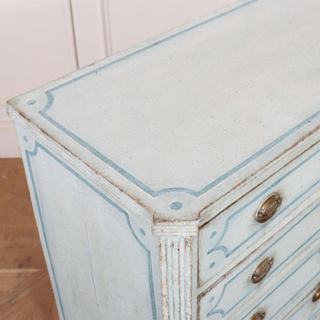 Dutch Painted Commode in Oak For Sale - Image 10 of 13