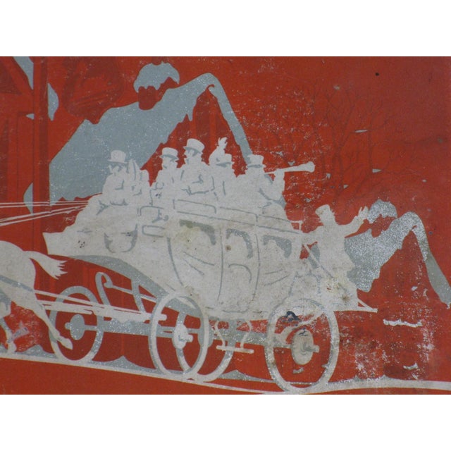 Tin / Box Nabisco Cookies or Crackers Metal Vintage Xmiss Horse Carriage For Sale - Image 12 of 16