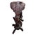 19th Century Anglo Indian Carved Bird & Serpent Wooden Blackwood Plant Stand For Sale - Image 4 of 10