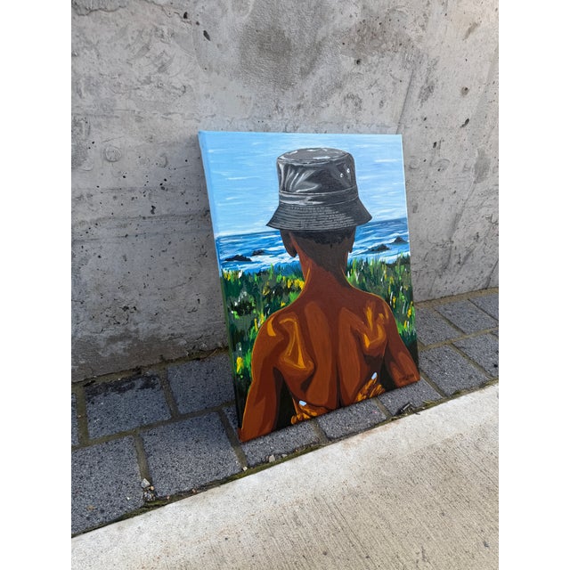 Blue Somewhere Out There, Acrylic Painting on Canvas, Emmanuel Akolo (2026) For Sale - Image 8 of 8