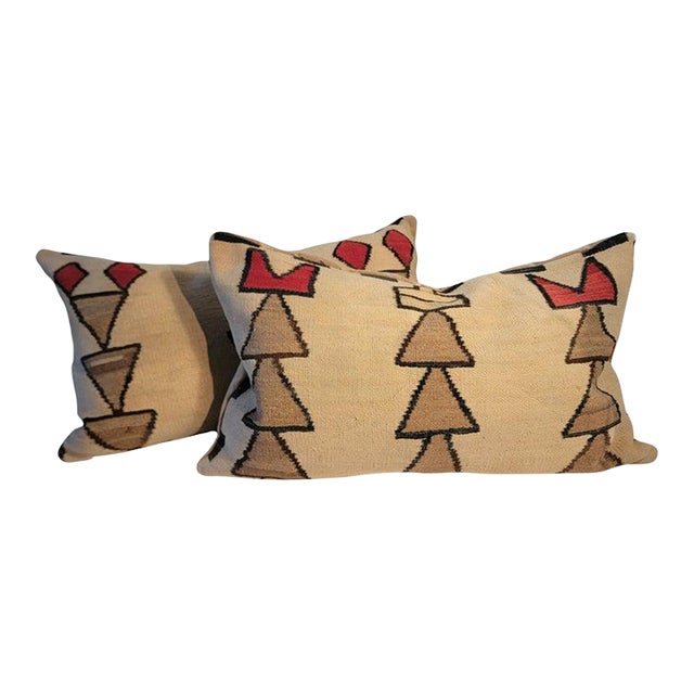 1930s Weaving Pillows -Pair For Sale