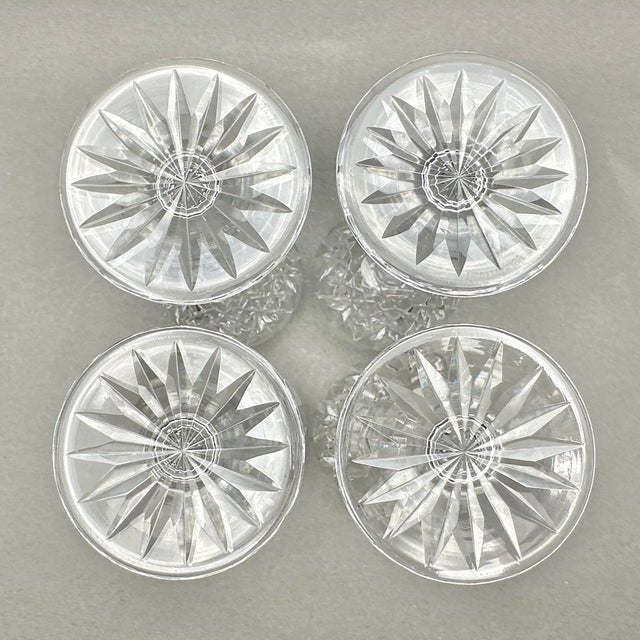 Vintage Waterford Crystal “Lismore” Hock Wine Glasses. Set of 4 For Sale - Image 10 of 10