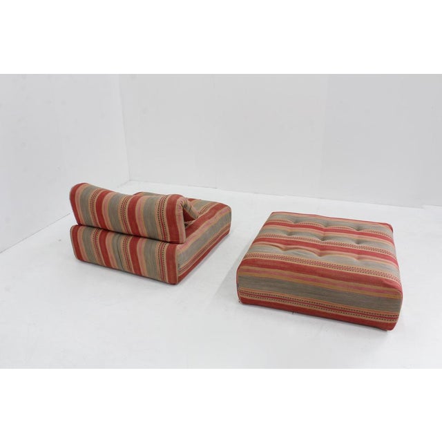 2000 - 2009 Set of Vintage Voyage Immobile Lounge Chair and Ottoman from Roche Bobois, 2000s For Sale - Image 5 of 10