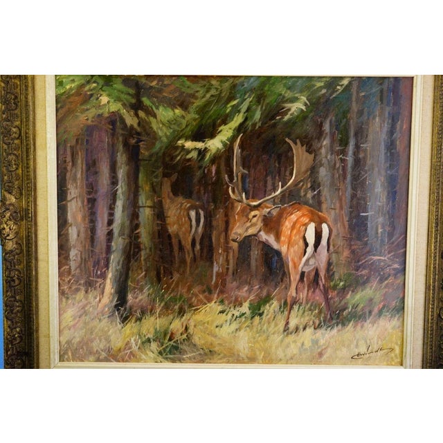 Ewind, Animal Composition, 1890s, Oil Painting on Masonite, Framed For Sale - Image 3 of 13