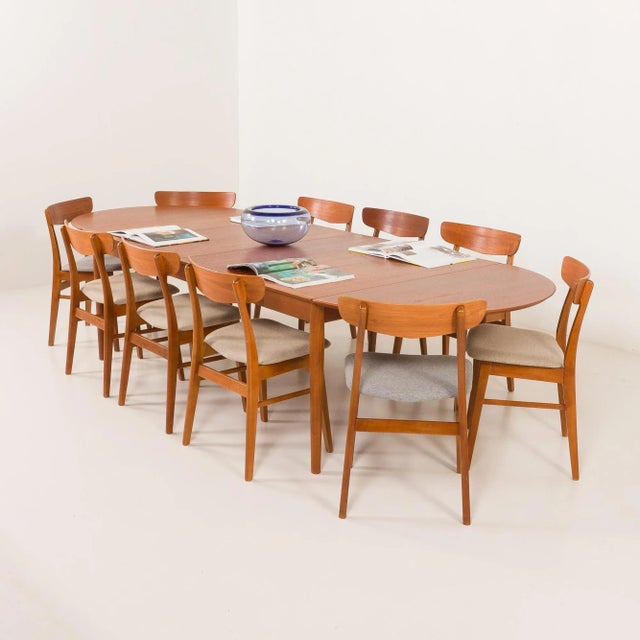 Vintage Danish Teak Extentable Table by Arne Vodder for Sibast, 1960s For Sale - Image 17 of 17