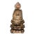 Late 19th Century Gilt Bronze Three-Faced Buddha Statue, Saha Trinity, 1.6kg For Sale