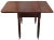 American Weber Furniture Empire Revival American Flame Mahogany Drop Leaf Console Table For Sale - Image 3 of 13