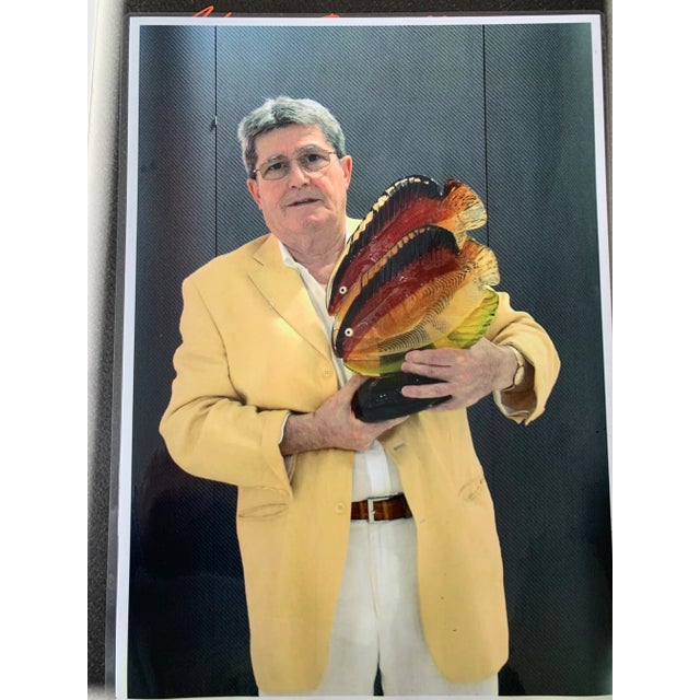 Incredible Murano Glass Sculpture by Master Glass Blower Adriano Dalla Valentina who is now deceased, 2019. This piece is...