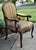 Vintage (1990's) Accent Chair has a Tuscan Style . The Frame is Mahogany. Stripe Fabric. The Measurements: 26.5"W x 27"D x...