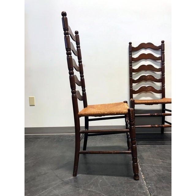 Tell City Vintage Ladder Back Dining Chairs Set of 4 Chairish